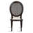 Tymeo Rattan‑Back Solid Wood Dining Chairs – Upholstered Linen Seat, Farmhouse Accent Chairs-336626067