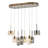 8 - Light Silver Kitchen Island Pendant