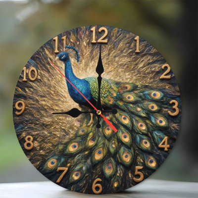 Horloge paon