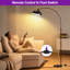80.3 Inch Tall Aluminum Canopy Arched Floor Lamp With Foot Switch And Remote Control Switch-268692612