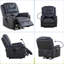 Fauteuil de massage chauffant en cuir véritable-98194843