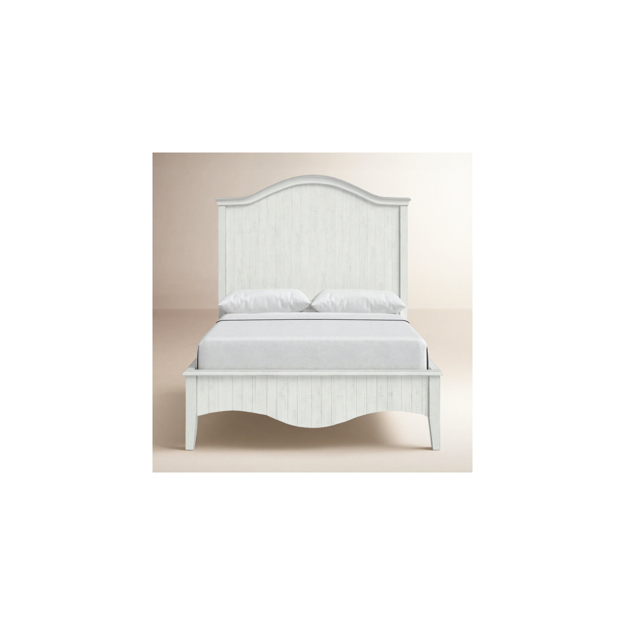 Ramey Solid Wood Storage Bed, California King, White Wash