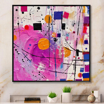 «Pink Cubism Unleashed» sur toile