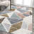 Aileen Geometric Scandi Colorblock Carved Area Rug-1629806163