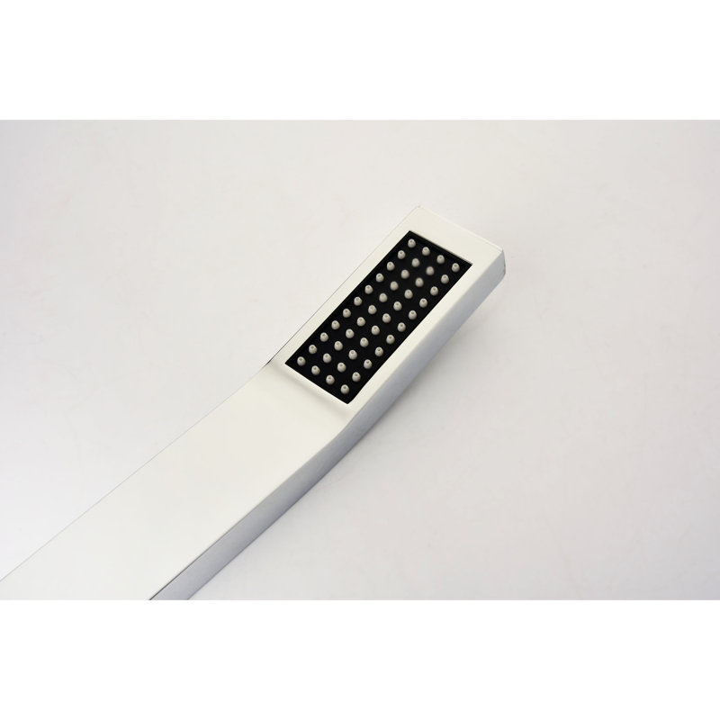 Douche de salle de bain - Tête de pluie murale avec buse nettoyable et laiton - Système luxueux autonettoyant Finish Connections, laiton standard