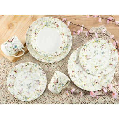 16-Piece Combination Set Rose Garden Series for 4 People