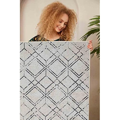 Aldaco Machine Woven / Power Loomed 80cm X 150cm Area Rug