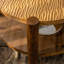 Table basse ronde en bois massif pour le salon, table basse ronde à 2 niveaux avec tablette de rangement, table basse moderne Mid-Century, espace restreint pour la maison, assemblage facile