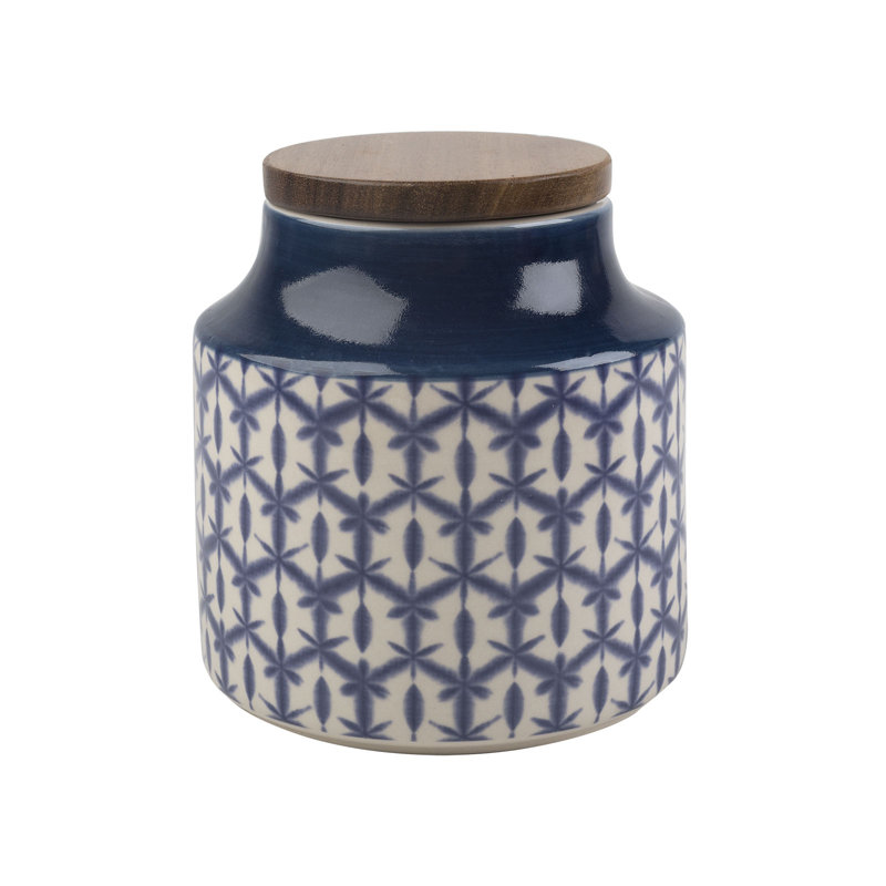 Mikasa Drift Storage Jar Blue