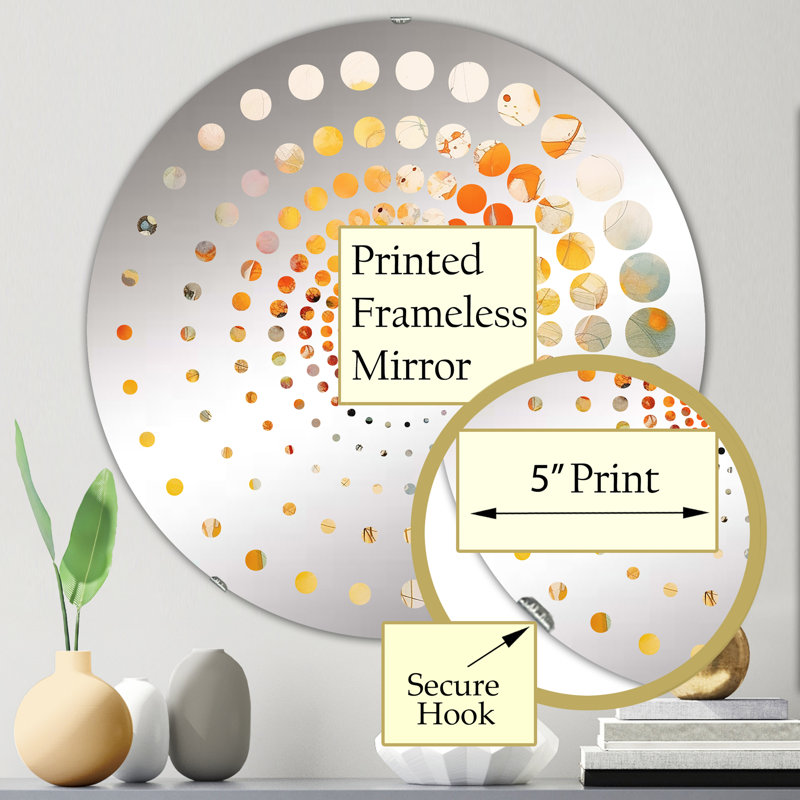 Keiah Circle Mirror, 23.6" x 23.6"