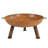 Union Round Wood-Burning Steel Finish Cast Iron Outdoor Raised Fire Pit Bowl - Brown - 30"-1434217335-1434217331