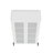 Abbey Modern Tempered Glass Bookcase Cabinet with Adjustable Shelves in White-648214588