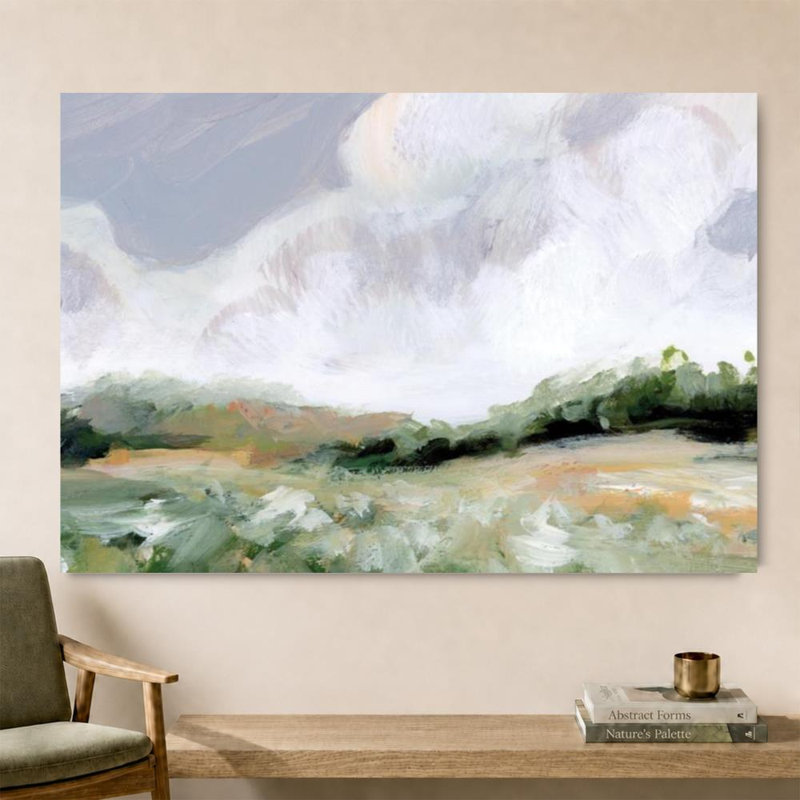 «Soft Summer Sky» par Katrina Pete - impression sur toile, H 40 po x l 60 po, Toile tendue, Ne s’applique pas