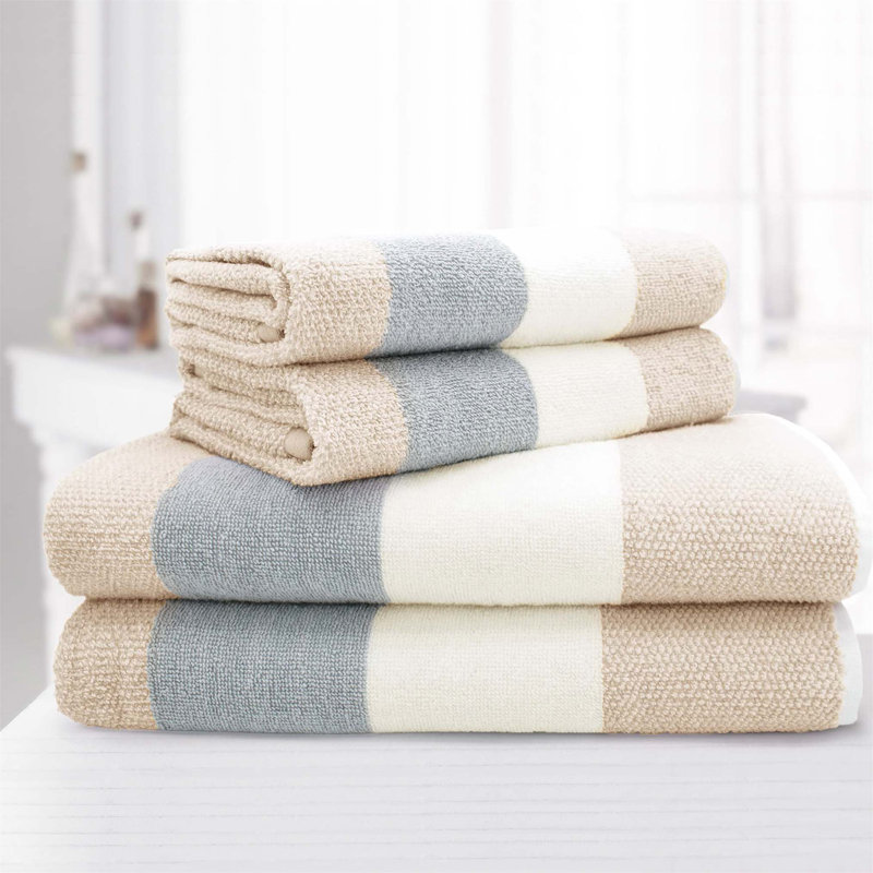 100% Cotton Mulit-Size Set, Cream/Grey
