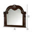 Miroir de coiffeuse Kera, motif rétro Camel, brun cerise