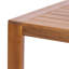Ensemble de salle à manger de patio 5 pièces en bois d'acacia avec table à lattes et sangles tissées-124608899-124608900