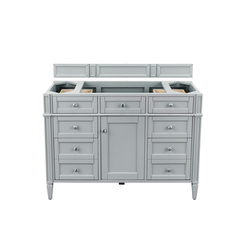 Brittany 48'' W Single Vanity, Parisien Bleu, Urban Gray, 8" Widespread