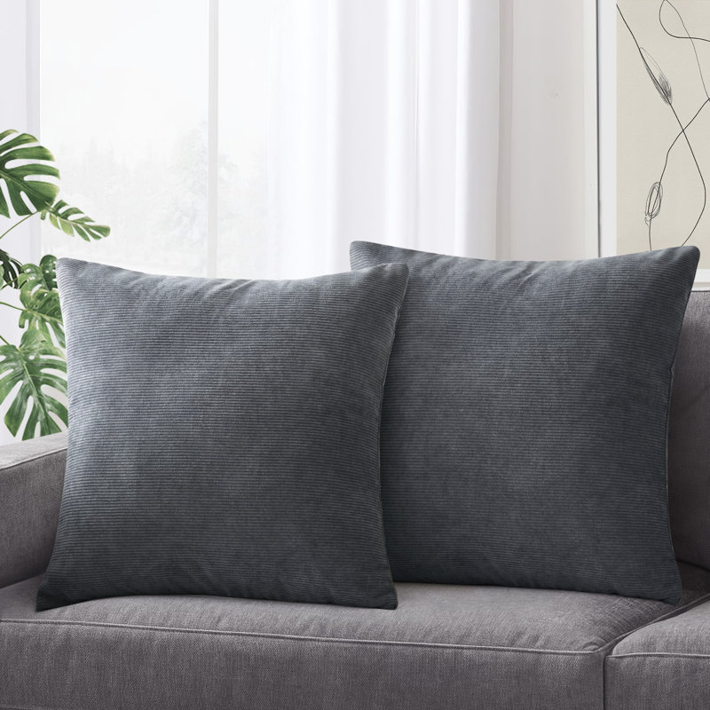 Dardel Velvet Scatter Cushion Cover, Gray