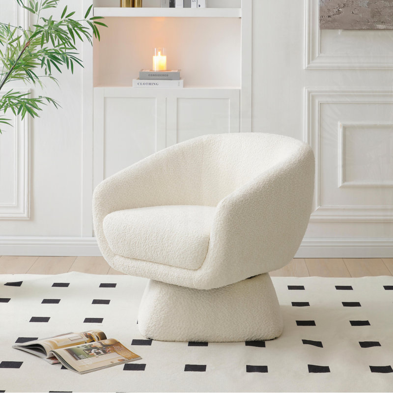 Chaise pivotante Boucle, structure en bois massif