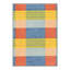 Tapis intérieur bleu / rouge / jaune Liadan Verve lavable à la machine avec envers antidérapant-128992111