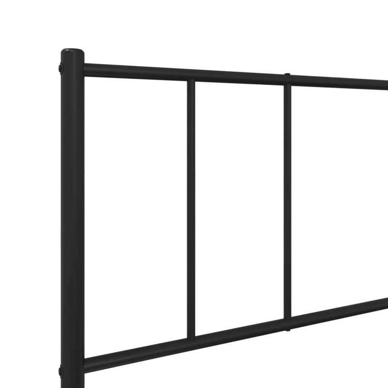 Lokesh Metal Bed, European Single (90 x 200 cm), Black