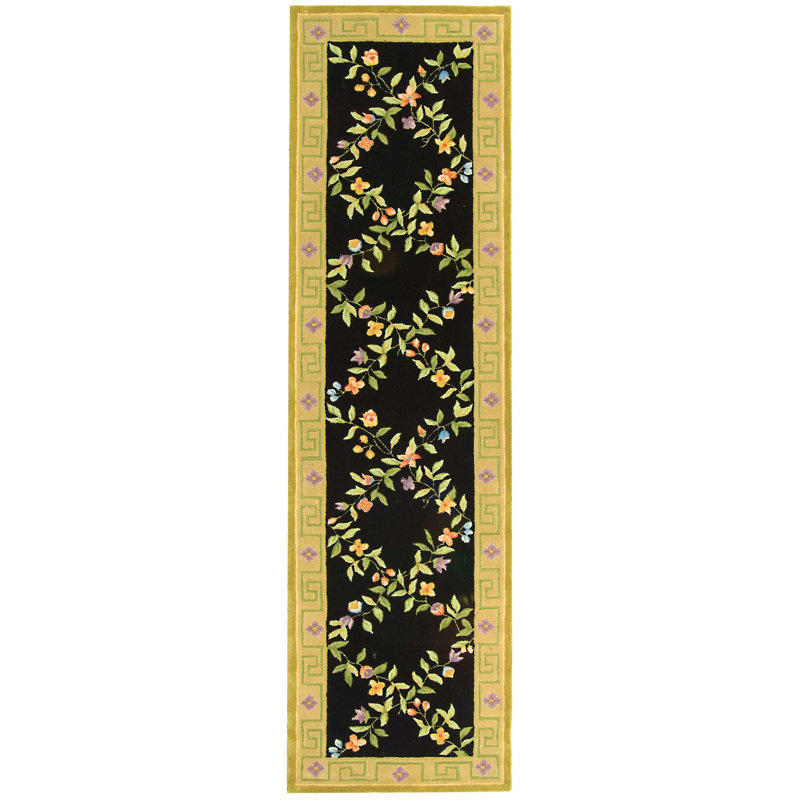 Berkley Wool Pile Floral Rug, Runner 2'6" x 10'