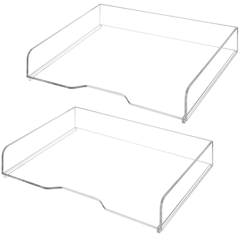 Acrylic 2 Tier Stackable Desktop File Organiser