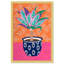 Pot de plantes à motif coloré - peinture sur papier-70291899-70291898