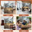 Cloison pliante 4 panneaux Royal Rustic Farmhouse Vintage Barn Country Field-133670940-133670941