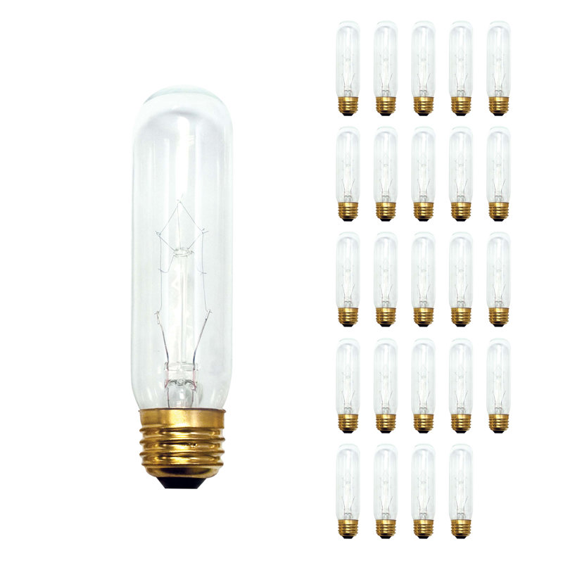 Lampe de présentation 60W T10 à incandescence à intensité variable E26 / culot moyen (standard)