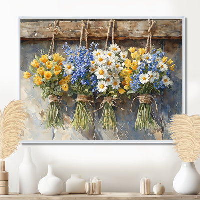 Country Breeze Bouquet II - Assorted Bouquets Wall Art Decor