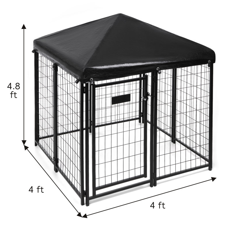 Chenil pour chien 8 charnières pliantes 8 panneaux