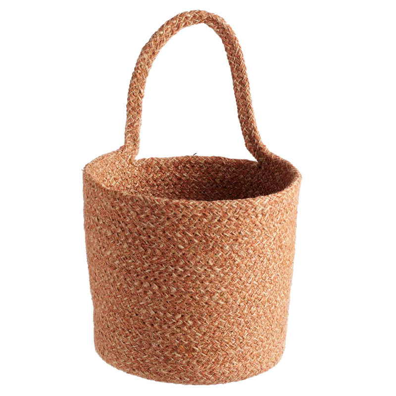 Panier en jute Berkey, H 6,3 po x l 6,3 po x P 7 po, rouille