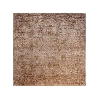 Ivalda One-of-a-Kind 8' 10" X 8' 10" Hand Knotted Area Rug