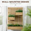 Arlillian Wall-mounted Wooden Garden Planters with Trellis, Natural