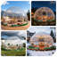 Tente bulle de jardin de 2,95 m (9,7 pi) pour 2 à 4 personnes, dôme géodésique transparent, vert-136318630