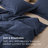 Bedsure 100% Washed Cotton Duvet Cover Queen Set - Minimalist Cotton Beding Set For All Season（set of 3）-106246591-125402758