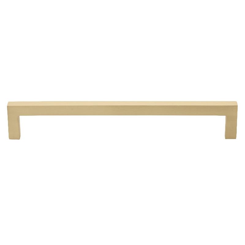 Kingston Collection Solid Square Bar Pull, Champagne Gold, 6.25"