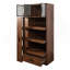 70.87" Tall Kitchen Pantry Cabinet With Multi-Functional Pull-Out Multi-Tier Storage Shelf, 1 Drawers,With Aluminum Frame Glass Door,Freestanding Food Hutch With Microwave Stand For Dining Room