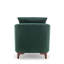 Upholstered Barrel Chair with Footstool-621097162