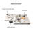 Simple square rock panel coffee table combination-107199071-107199075