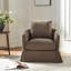 Fauteuil demi-tonneau pivotant rembourré de 32 po de largeur-283906901