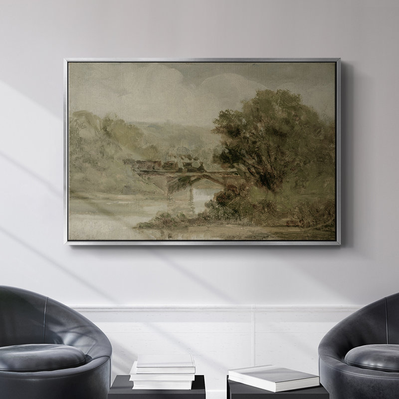 Paysage rétro - DCCCII, Toile tendue, H 25 po x l 37 po x P 1,5 po