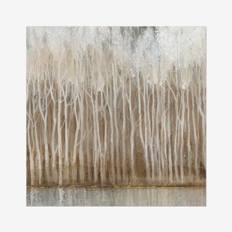 Whispering Trees II by Timothy O' Toole - Painting on Canvas, 30cm H x 30cm W, Wrapped Canvas