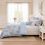 Checkered and Floral Comforter Set