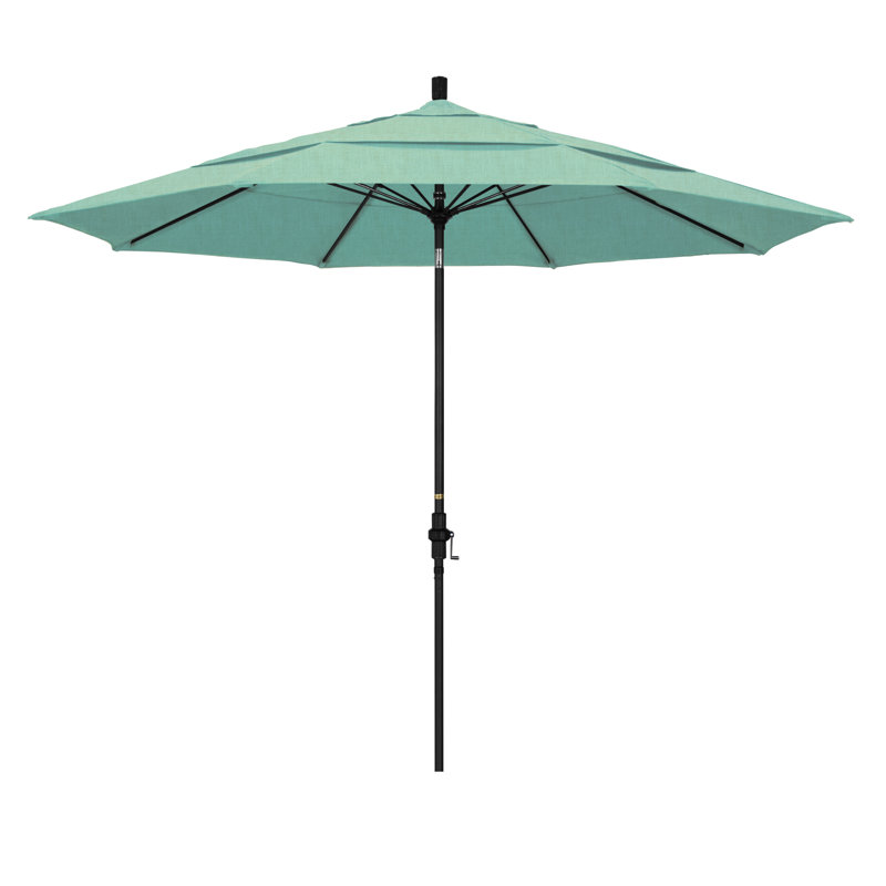 Parasol de marché 11 pi Brent, Tissage uni Sunbrella® palette brume