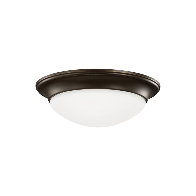 Nash Two Light Ceiling Flush Mount from Generation Lighting , No, Bronze
