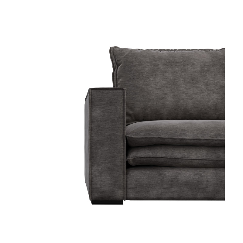 Aaron Grand Left Corner Sofa, Dark Grey, Right Hand Facing