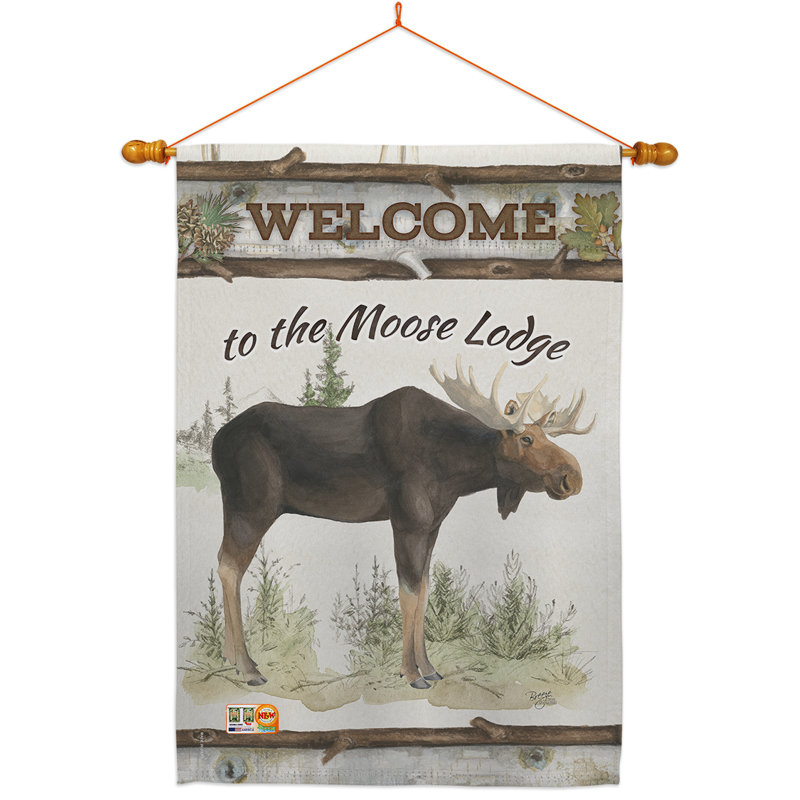 Double Sided 40'' H x 28'' W Polyester Flag Set