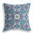 Bleu / blanc / mauve foncé floral